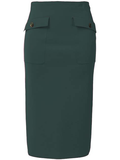 givenchy green patch pocket pencil skirt|Givenchy pink skirt.